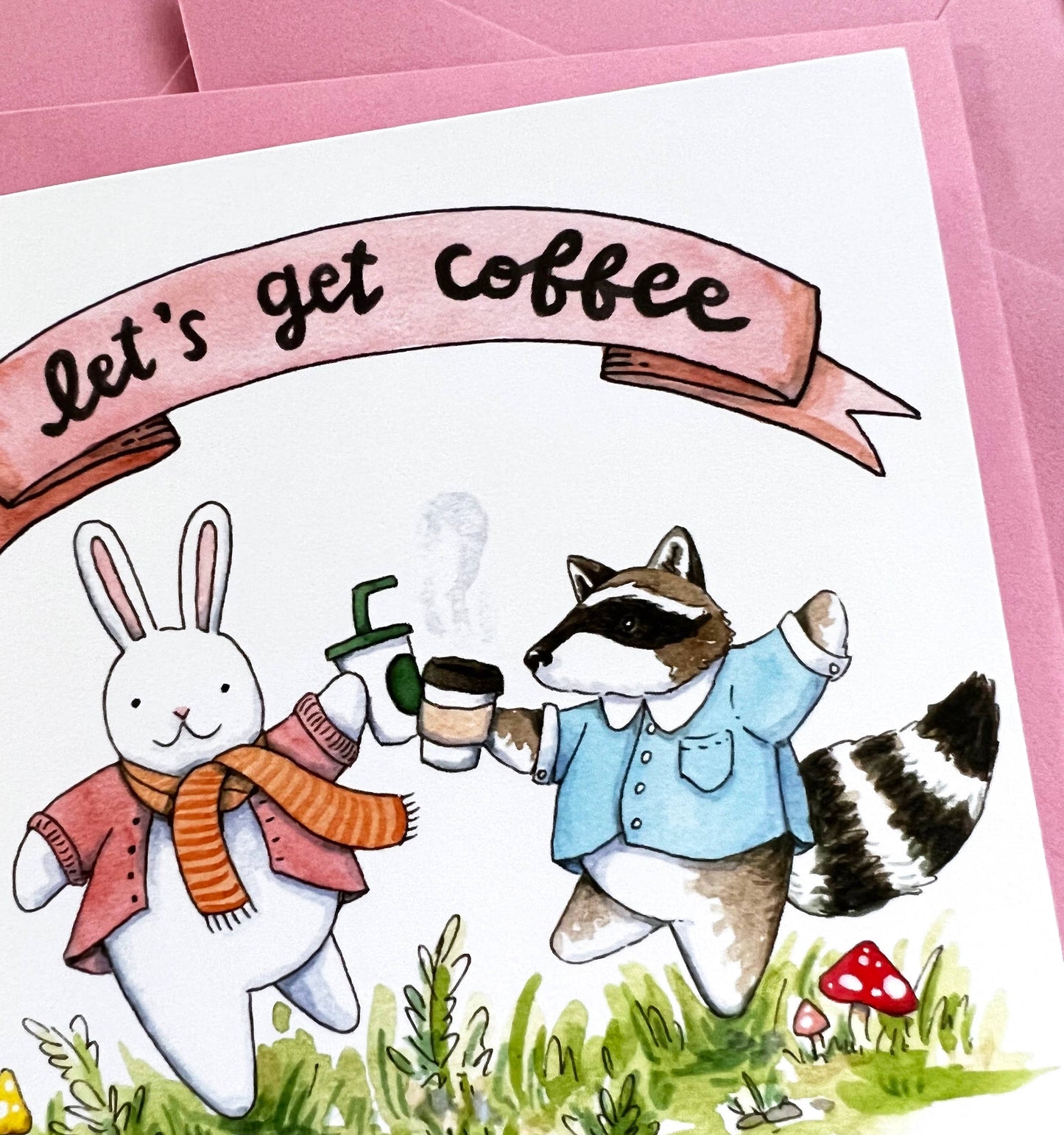 Let's Get Coffee and Talk Shit  Friendship Card