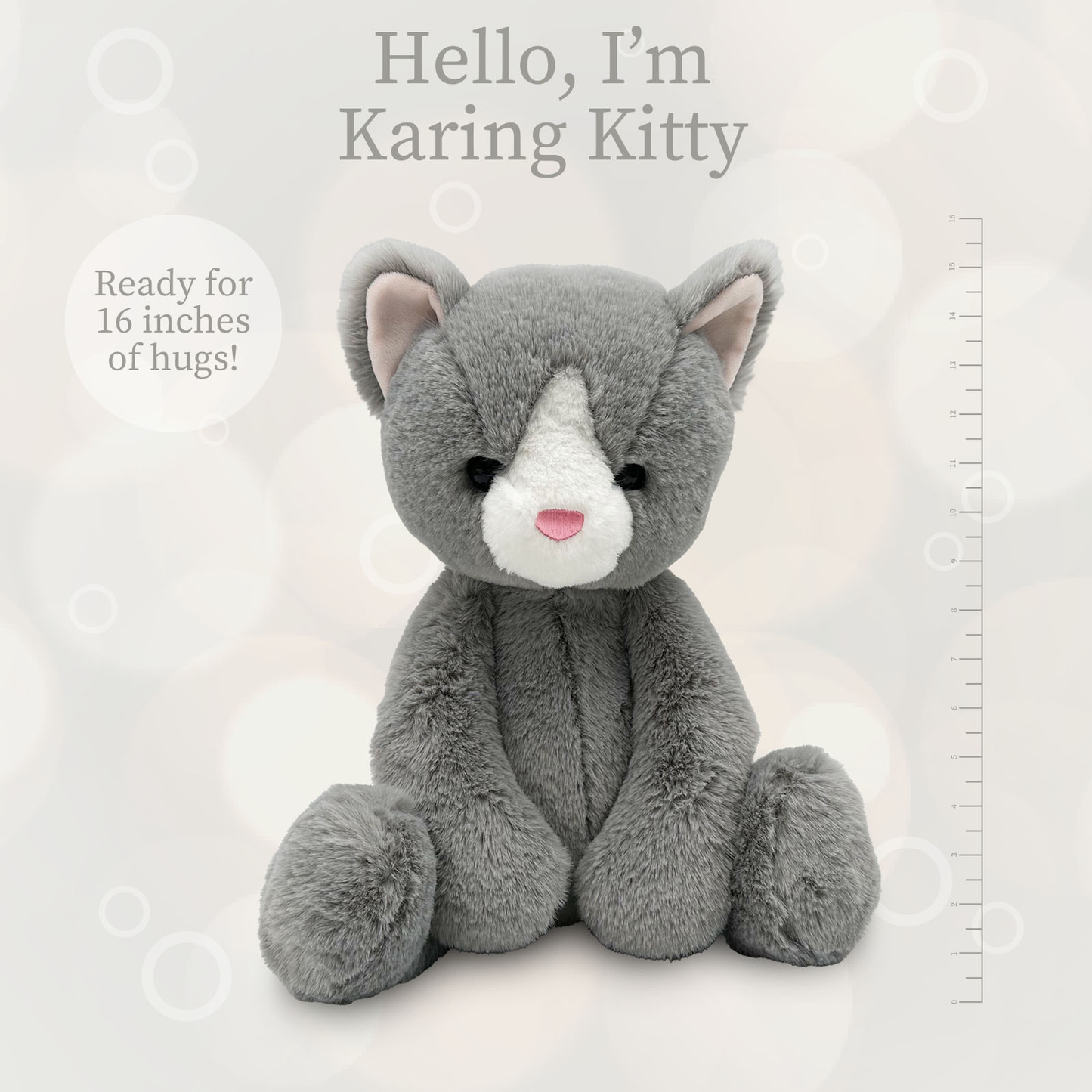 Karing Kitten Gray Plushie