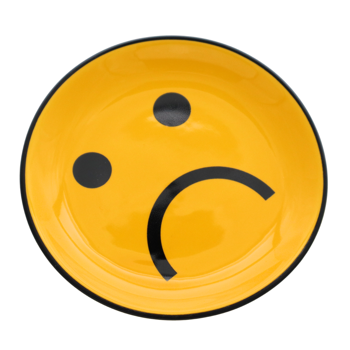 Sad Face Round Trinket Tray