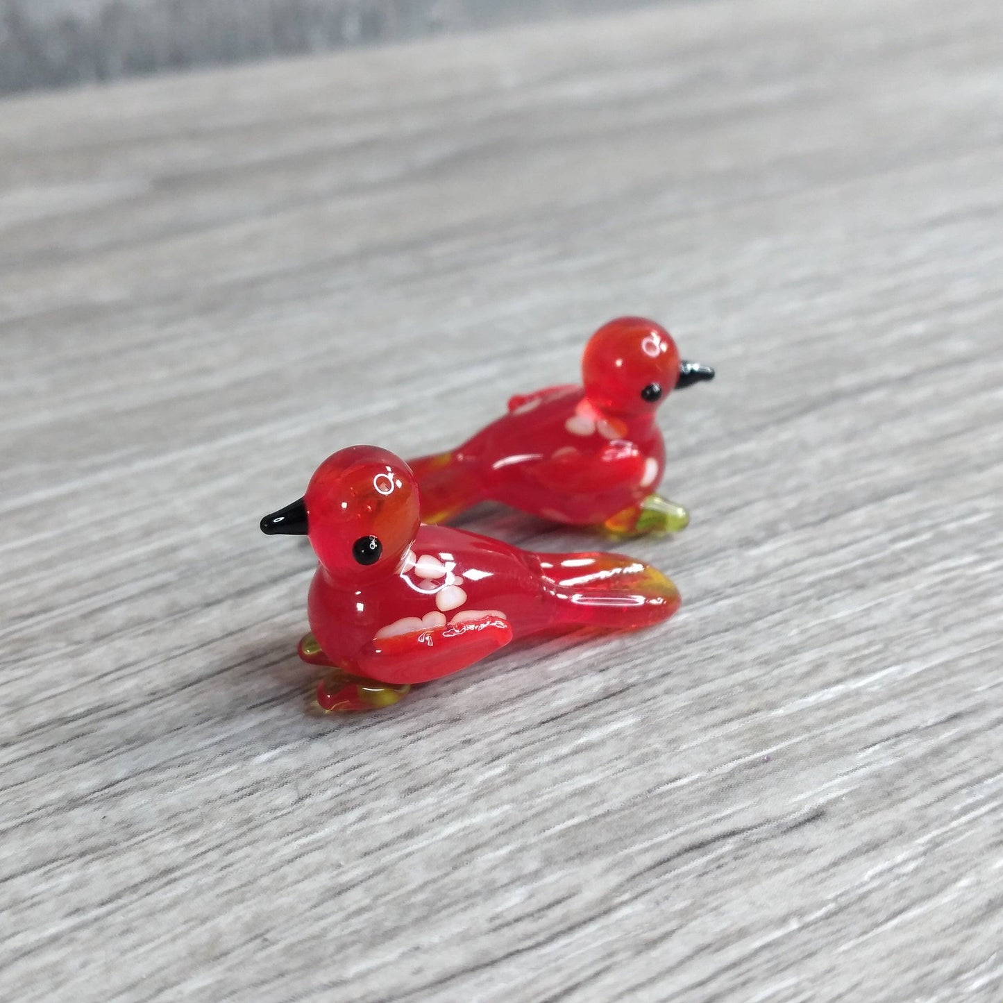 Small Glass Animal Figurines Surprise Pull