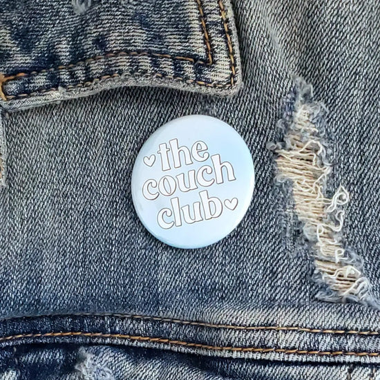 The Couch Club Pinback Button