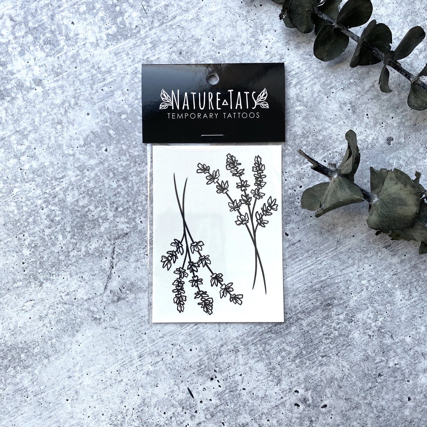 Lavender Twigs Temporary Tattoos