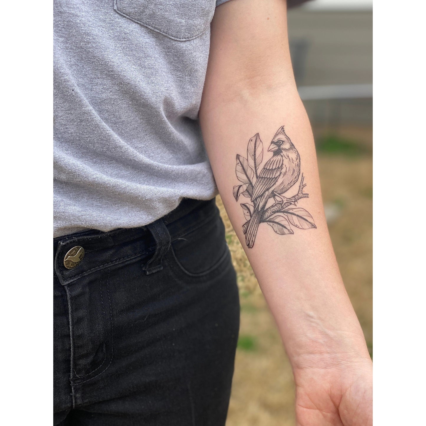 A bird leaf I tattooed last month : r/tattoo