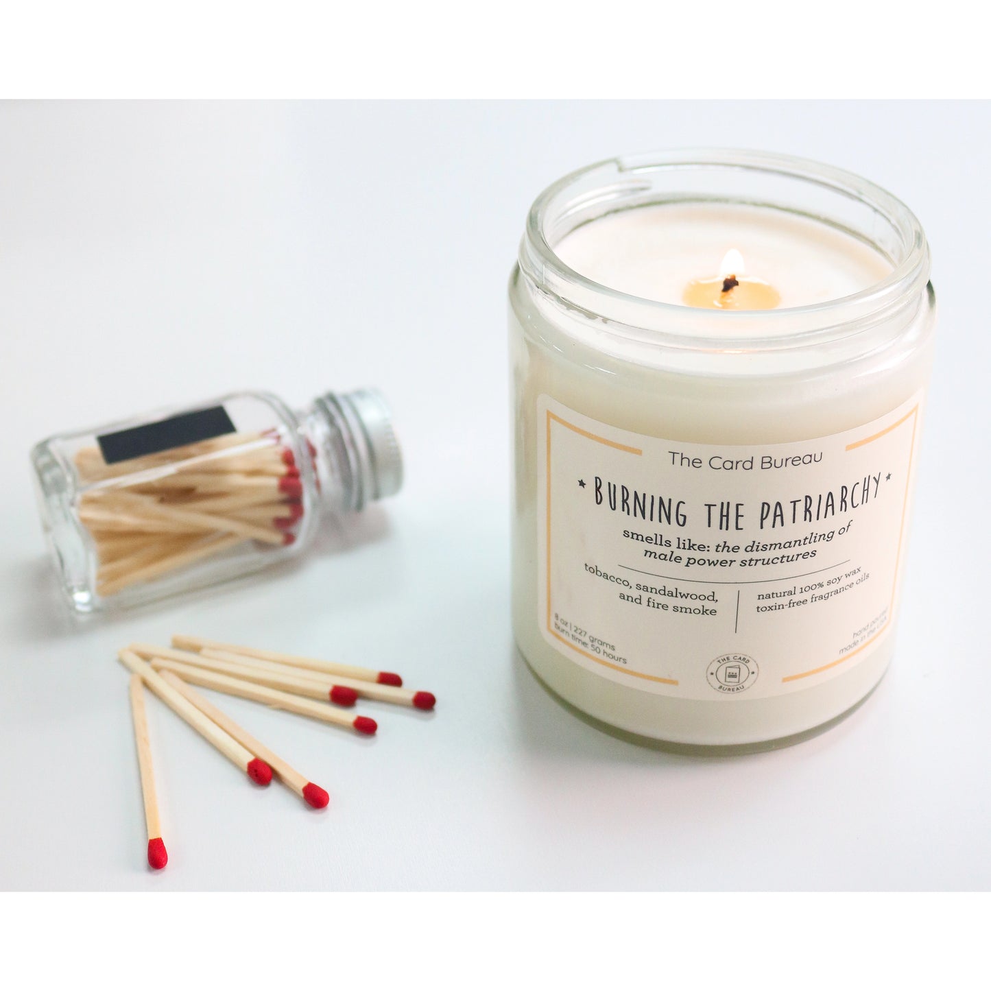 Load image into Gallery viewer, Burning the Patriarchy Soy Candle
