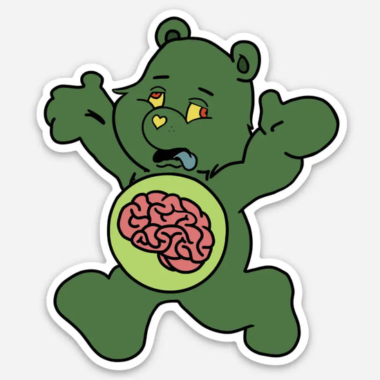 Load image into Gallery viewer, Zombie Care Bear Sticker
