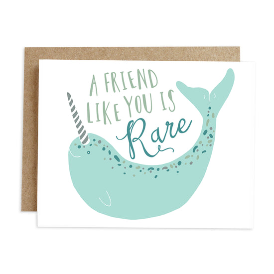 Load image into Gallery viewer, Narwhal Friendship Card
