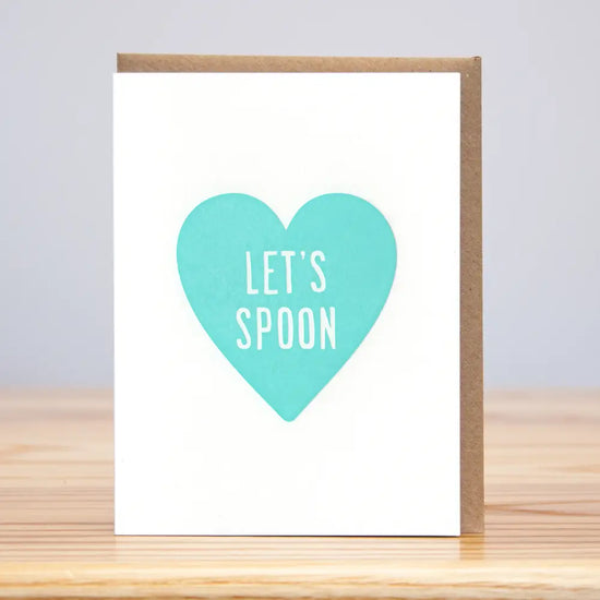 Let's Spoon Heart Card