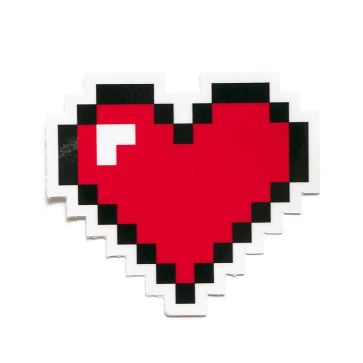 Load image into Gallery viewer, Pixel Heart Sticker
