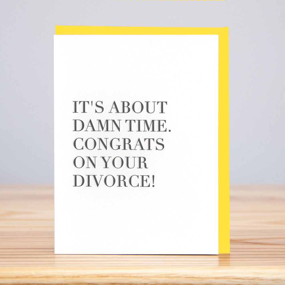Divorce Congrats Card