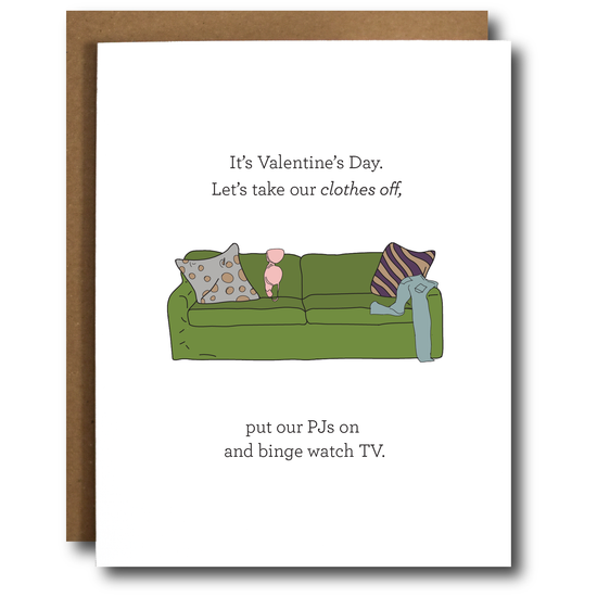 Valentine's Night in Funny Card