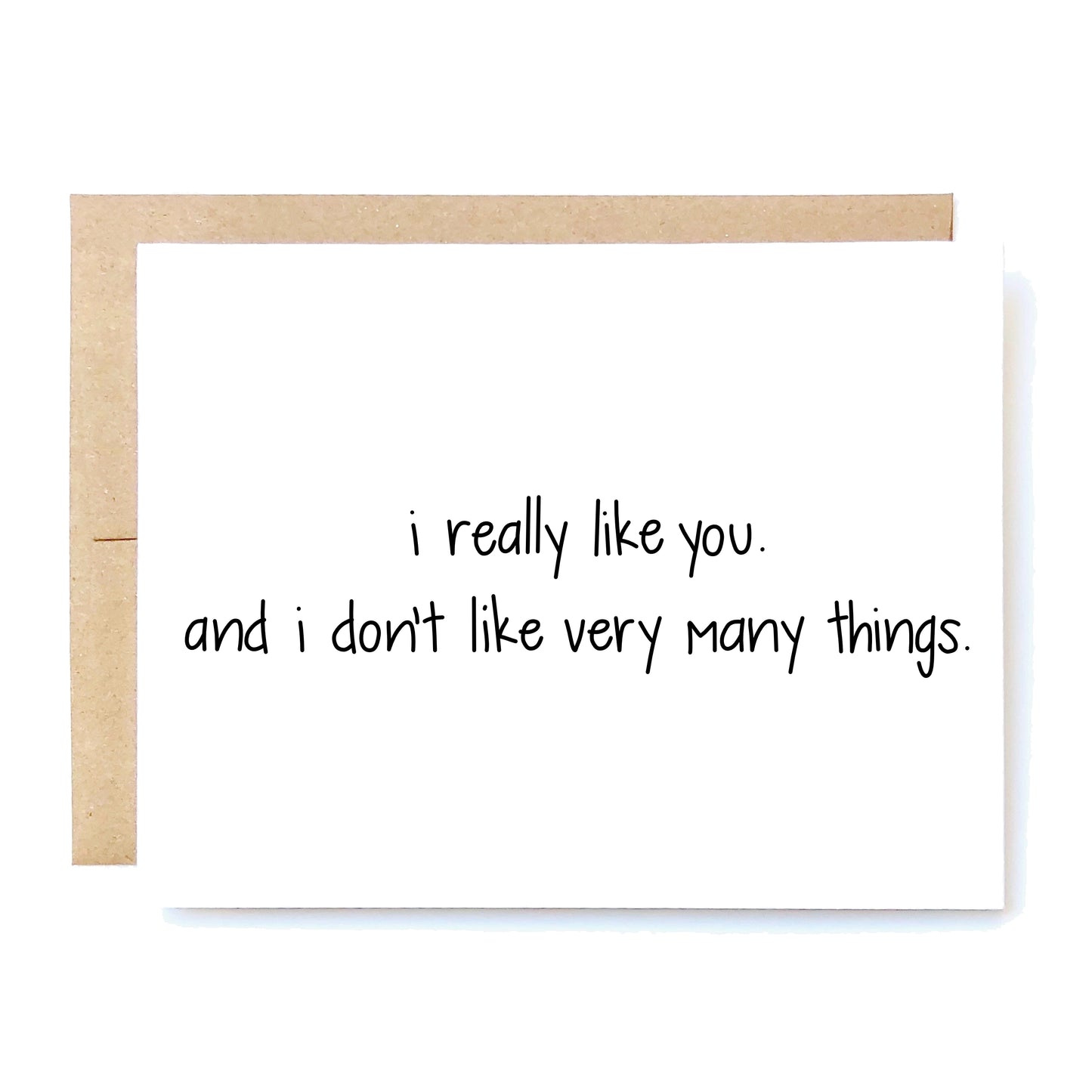 I Really Like You Card