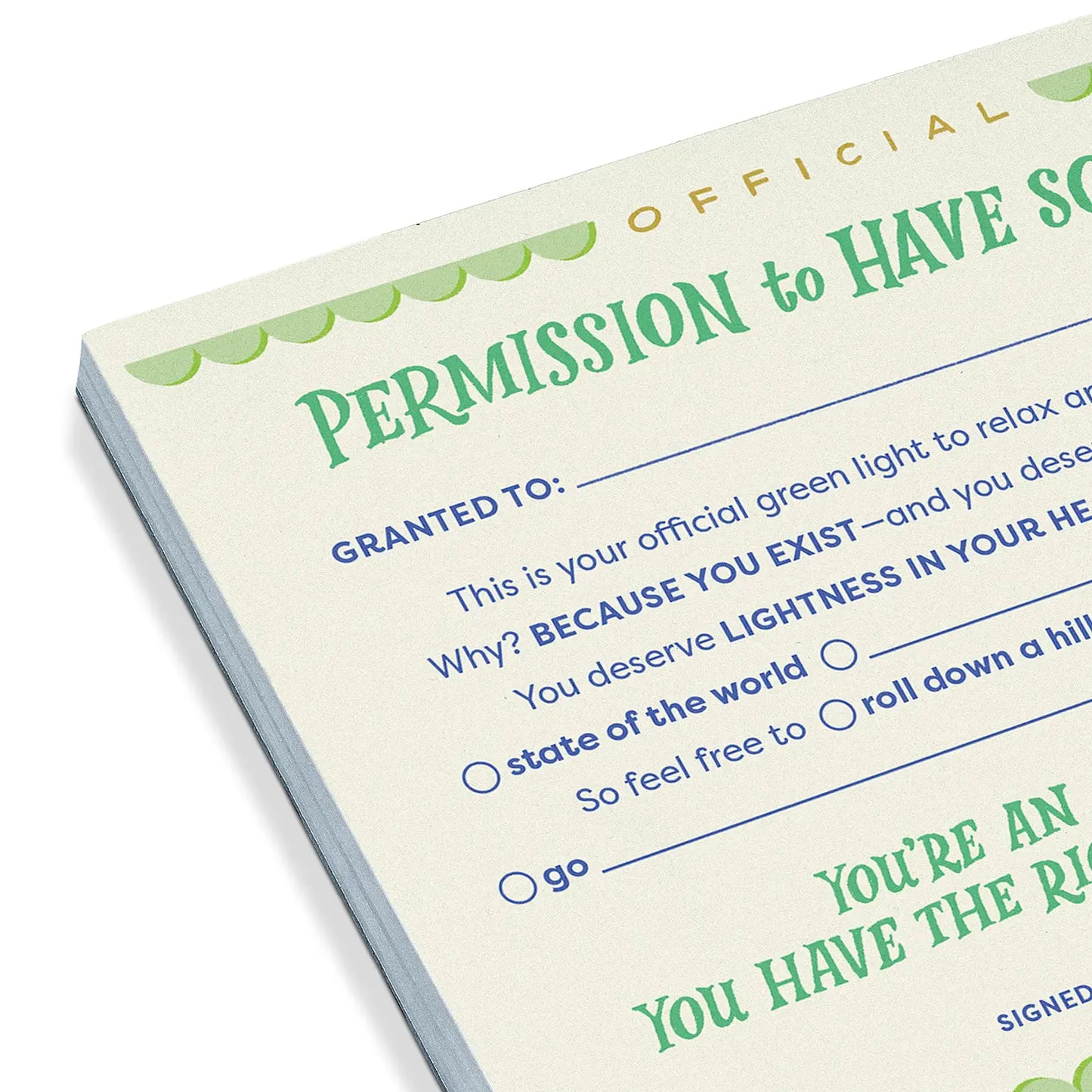 Permission to Have Some Fun Notepad