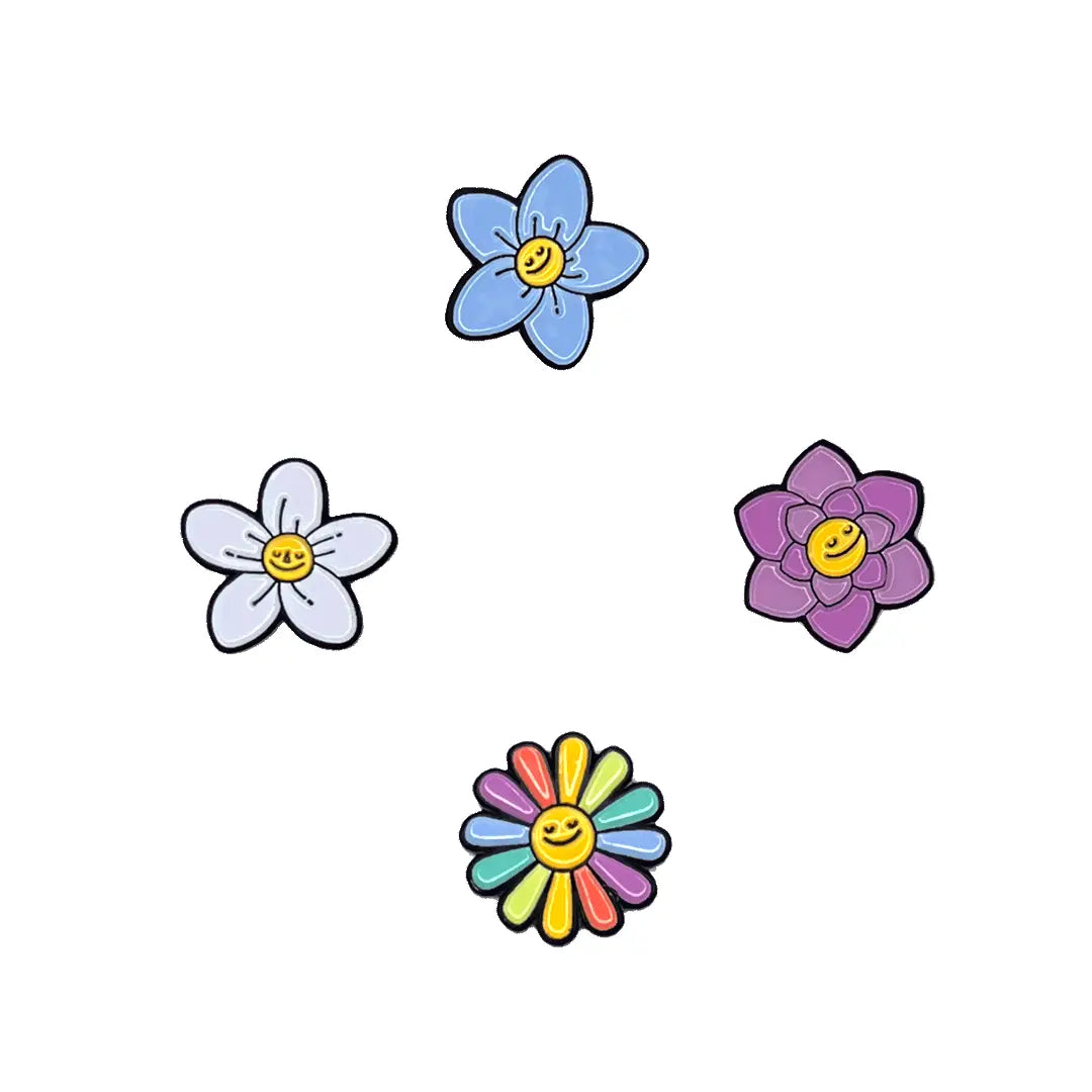 Flower Plant Magnets - 4 pack