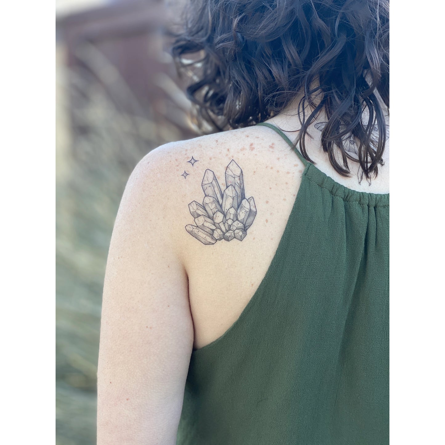 quartz crystal tattoo