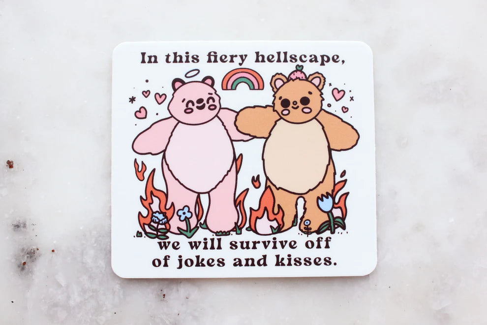 Fiery Hellscape Sticker