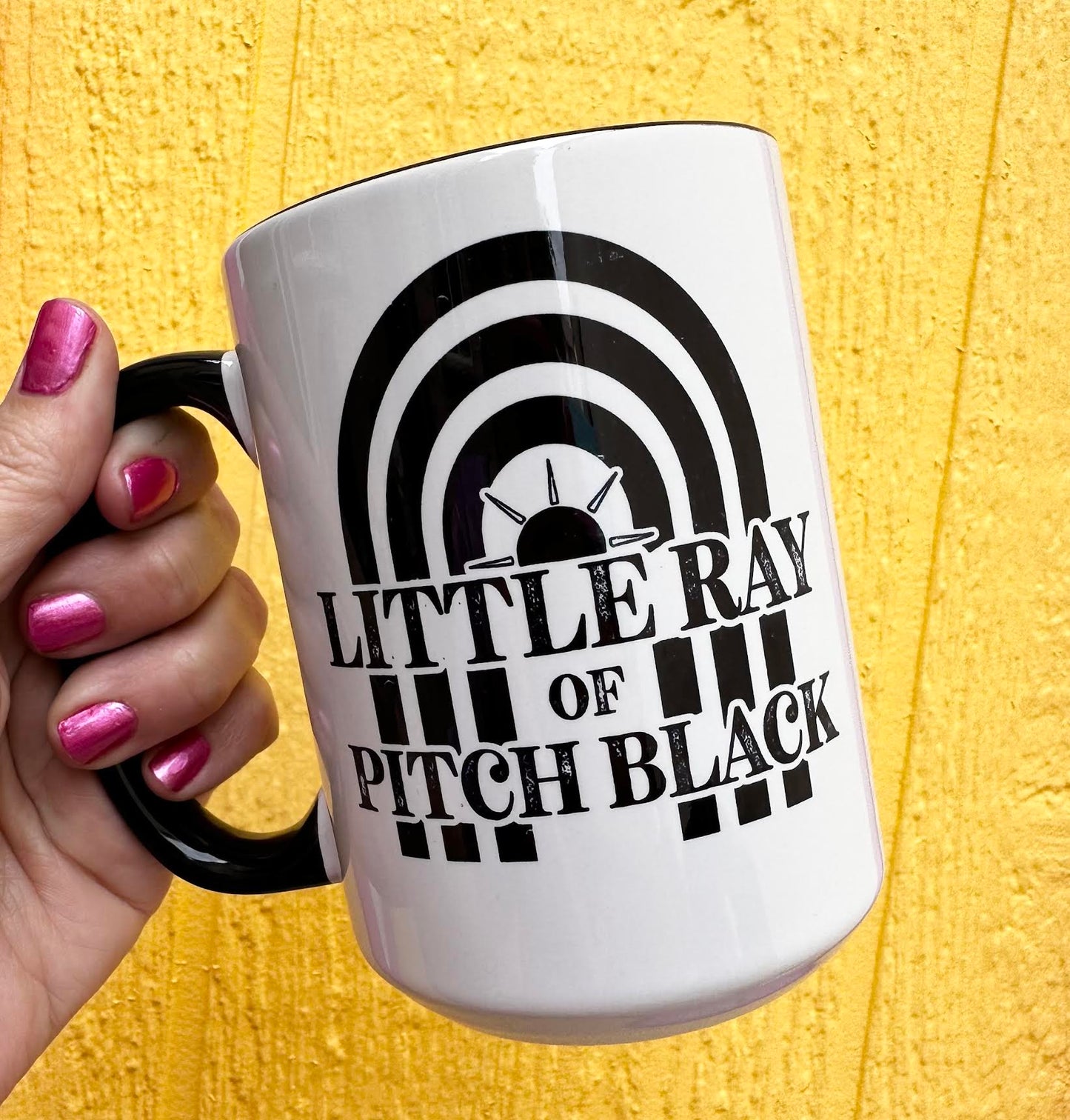 Little Ray Of Pitch Black 15 oz Mug