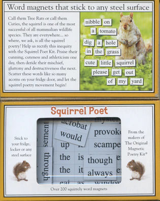 Squirrel Poet Magnetic Poetry Kit