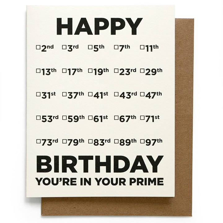 Load image into Gallery viewer, Prime Number Birthday Card
