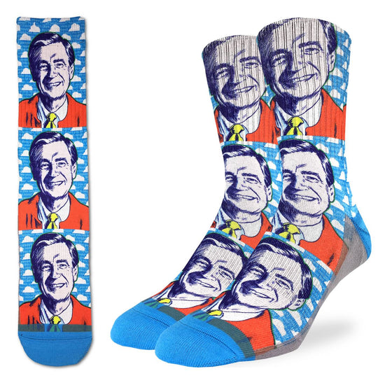 Load image into Gallery viewer, Mister Rogers Pop Art Socks
