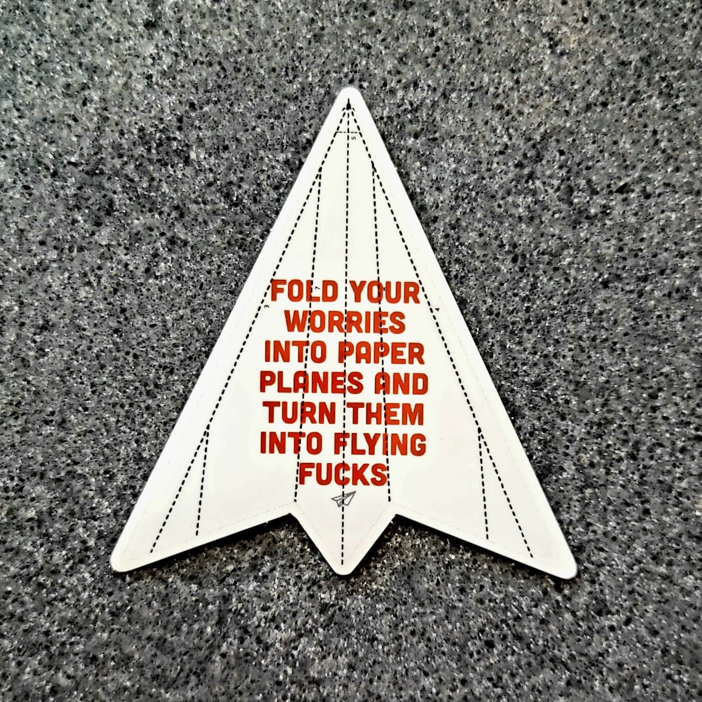 Turn Your Worries into Flying Fucks Sticker