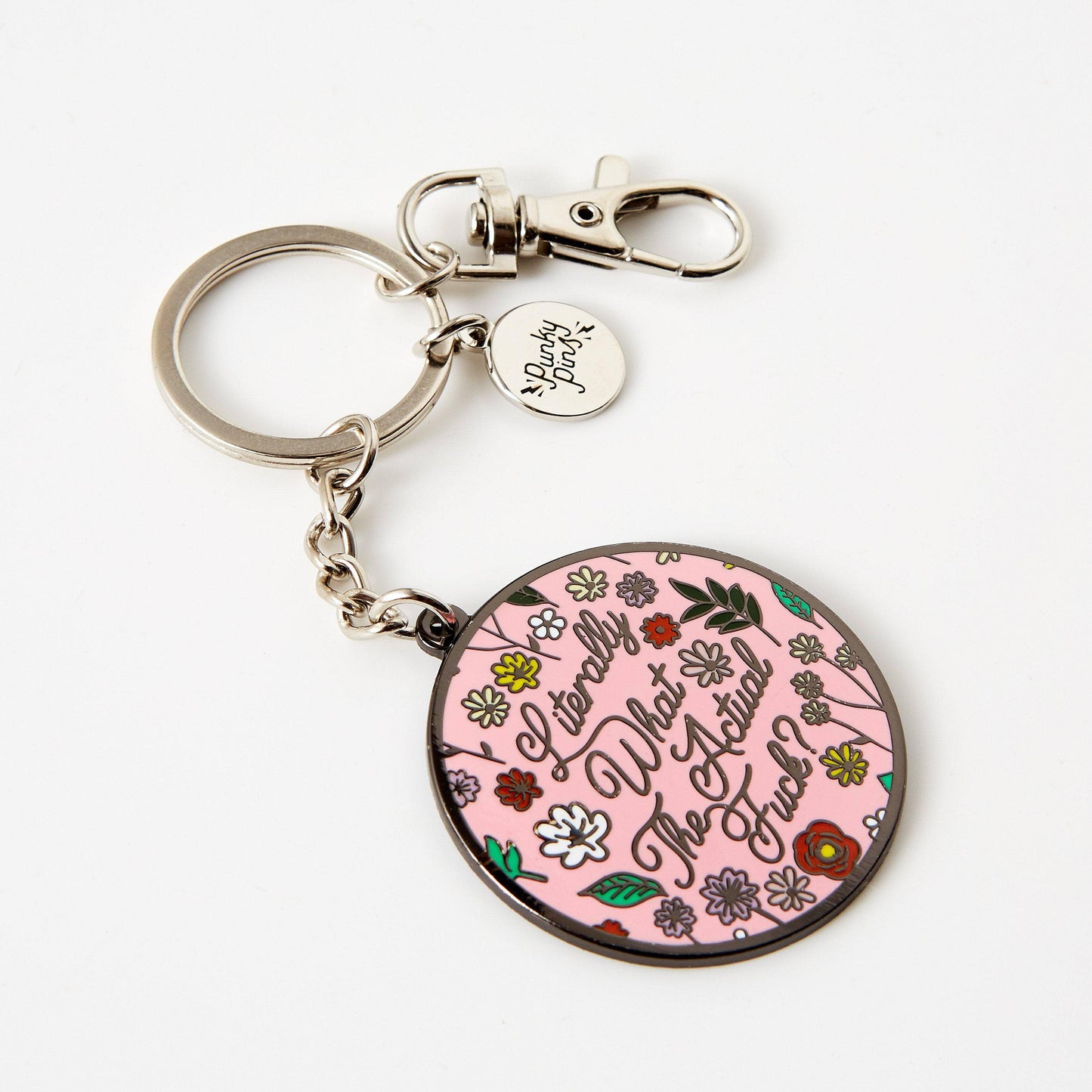 Literally What the Actual Fuck? Enamel Keyring