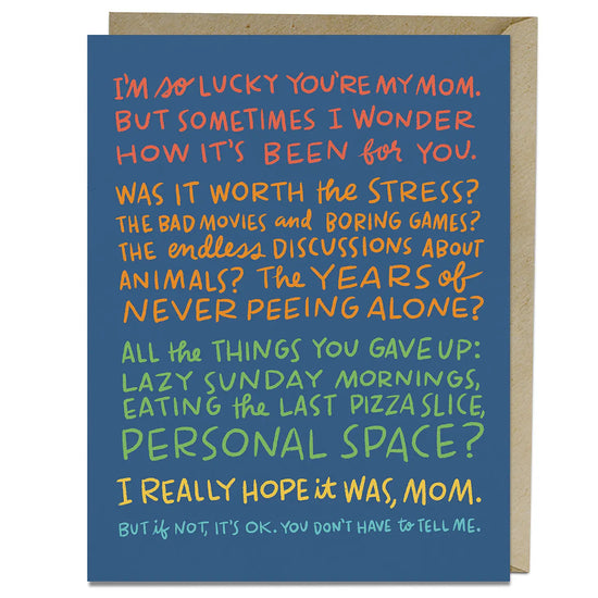 How It’s Been Mother's Day Card