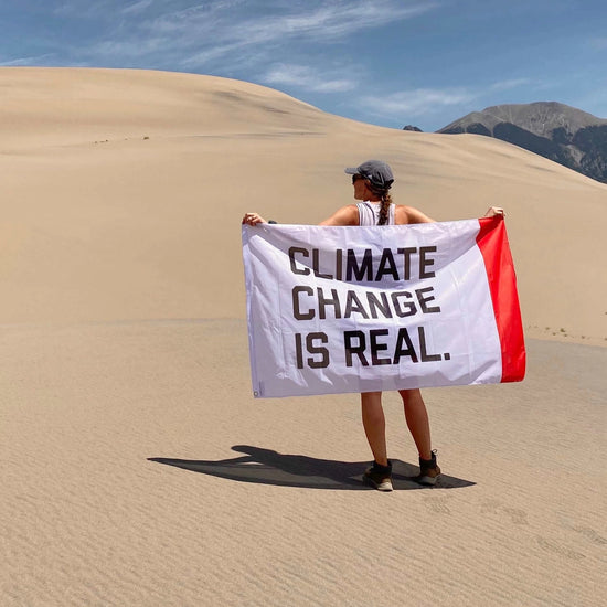 Load image into Gallery viewer, Climate Change Is Real Flag
