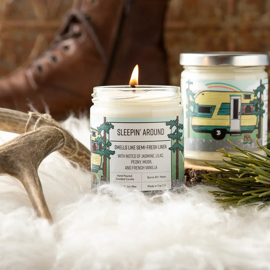 Load image into Gallery viewer, Sleepin&amp;#39; Around Soy Candle
