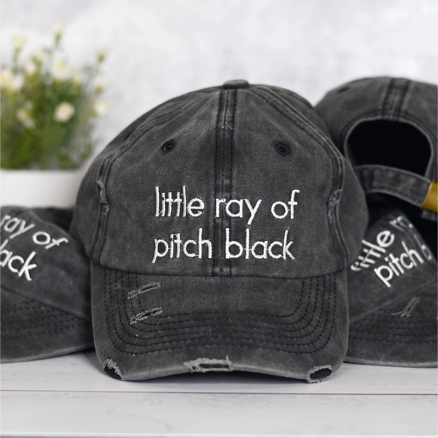 Load image into Gallery viewer, Little Ray of Pitch Embroidered Hat
