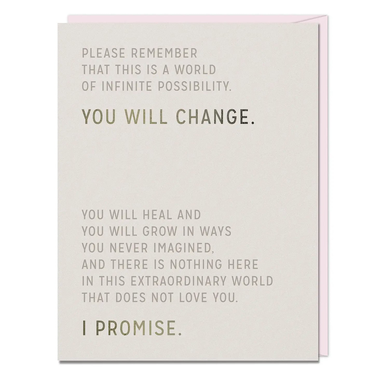 You Will Change Card