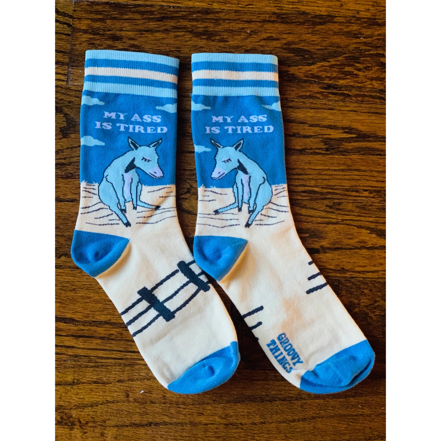 My Ass Is Tired Womens Crew Socks