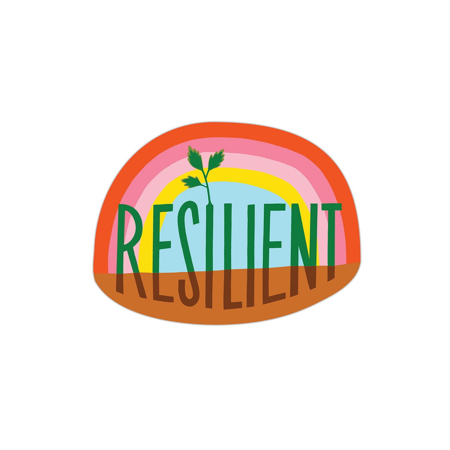 Resilient Sticker Card