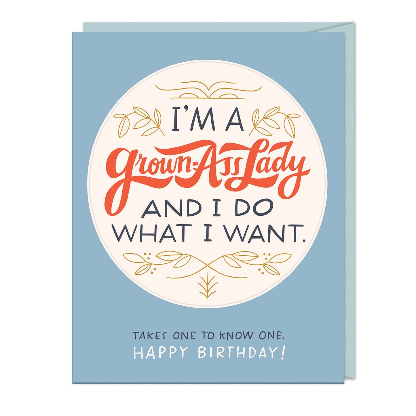 I’m a Grown-Ass Lady Birthday Sticker Card