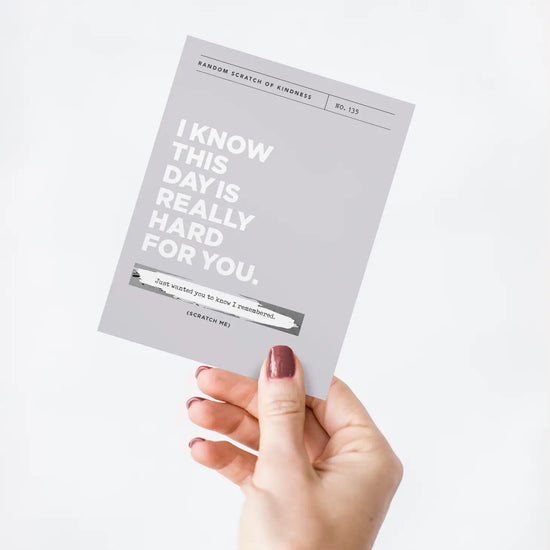 Scratch-off Sympathy Card