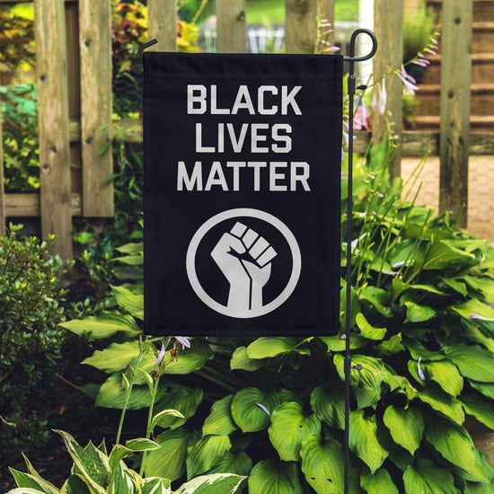 Load image into Gallery viewer, Black Lives Matter Garden Flag
