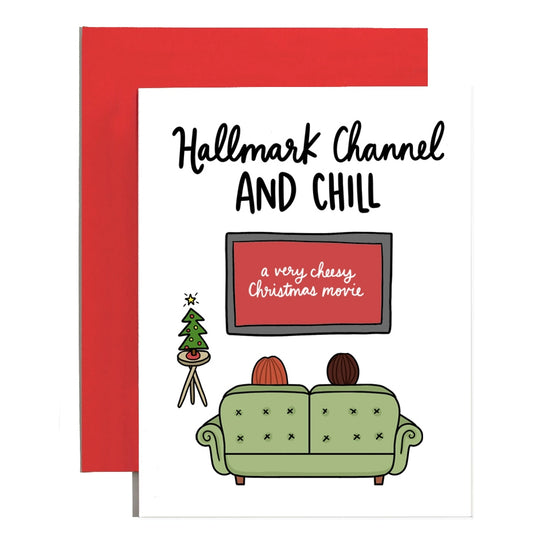 Load image into Gallery viewer, Hallmark Channel And Chill Holiday Card
