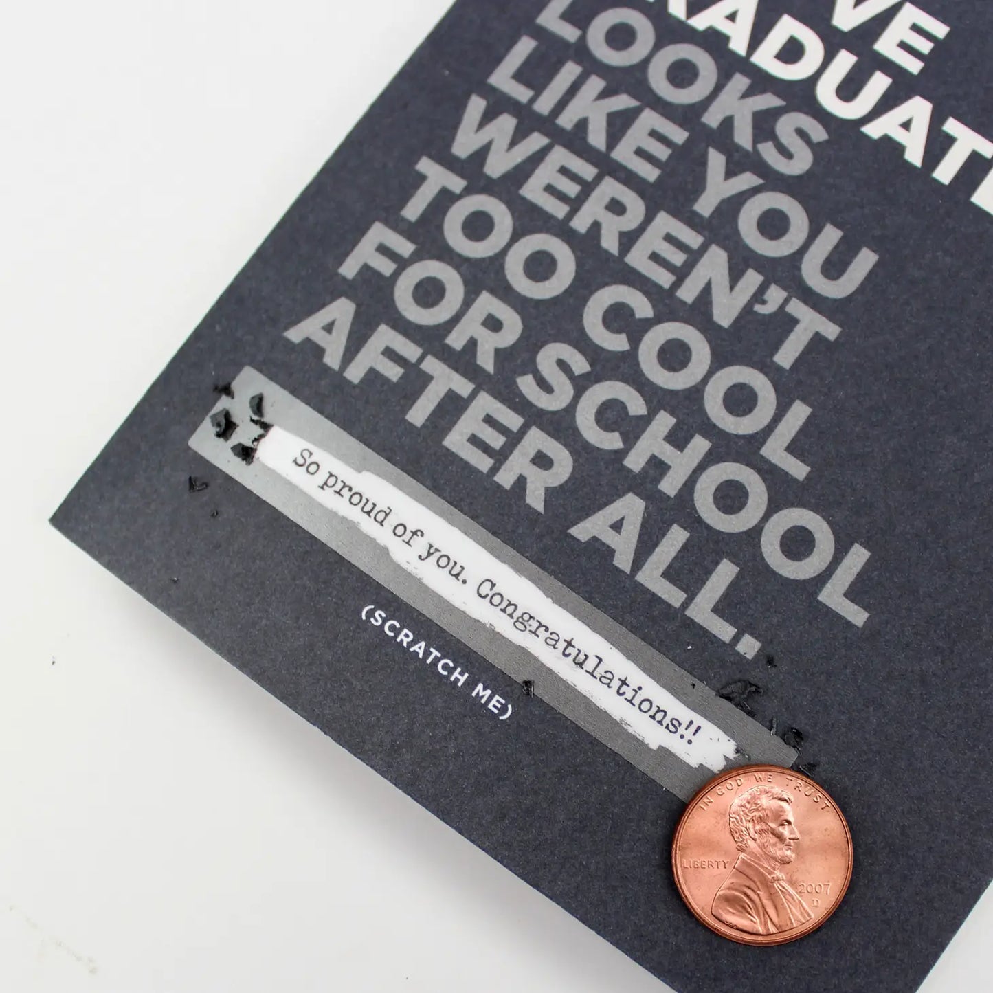 Scratch-off Cool for School Graduation Card