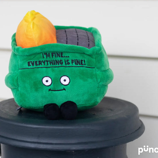 Load image into Gallery viewer, &amp;quot;I&amp;#39;m Fine… Everything&amp;#39;s Fine&amp;quot; Plushie
