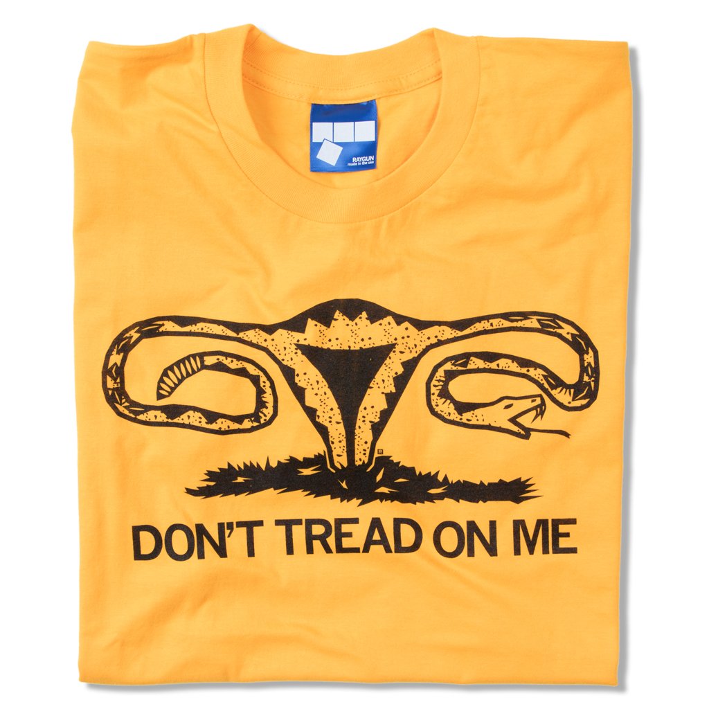 Load image into Gallery viewer, Don&amp;#39;t Tread On Me Uterus Crewneck Tee
