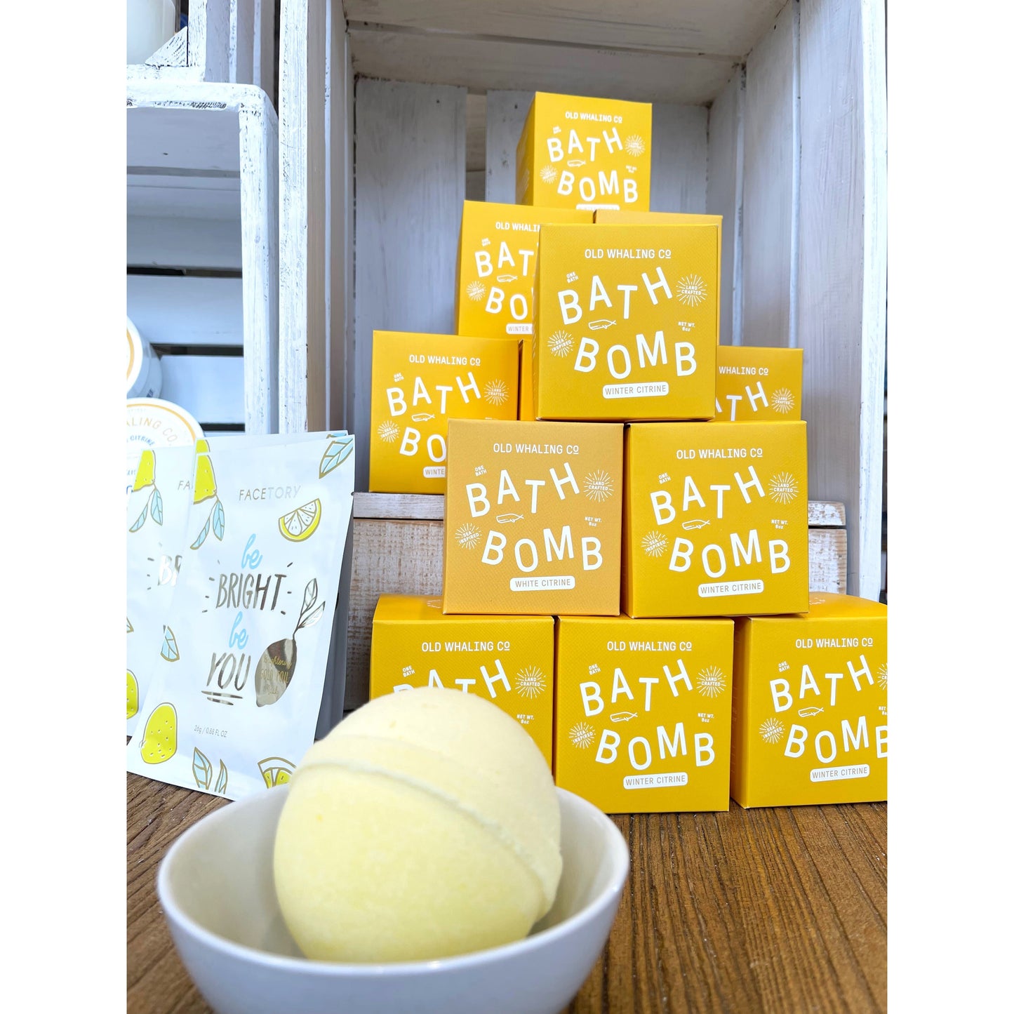 White Citrine Bath Bomb