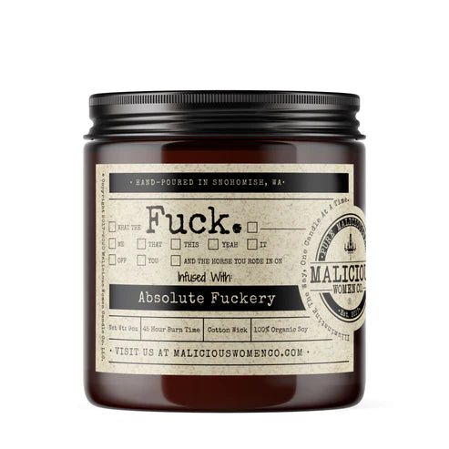 All The Fucks Soy Candle