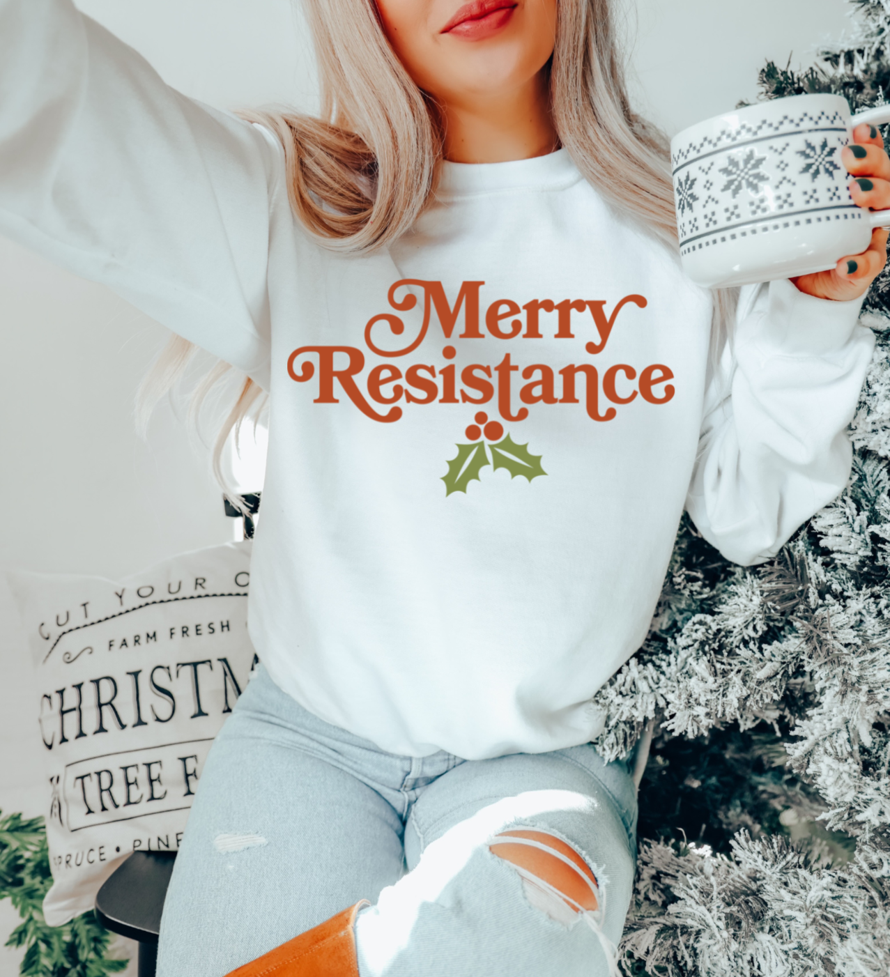 Merry Resistance Unisex Sweatshirt