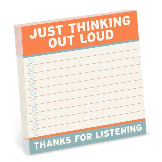 Thinking Out Loud Large Sticky Notes