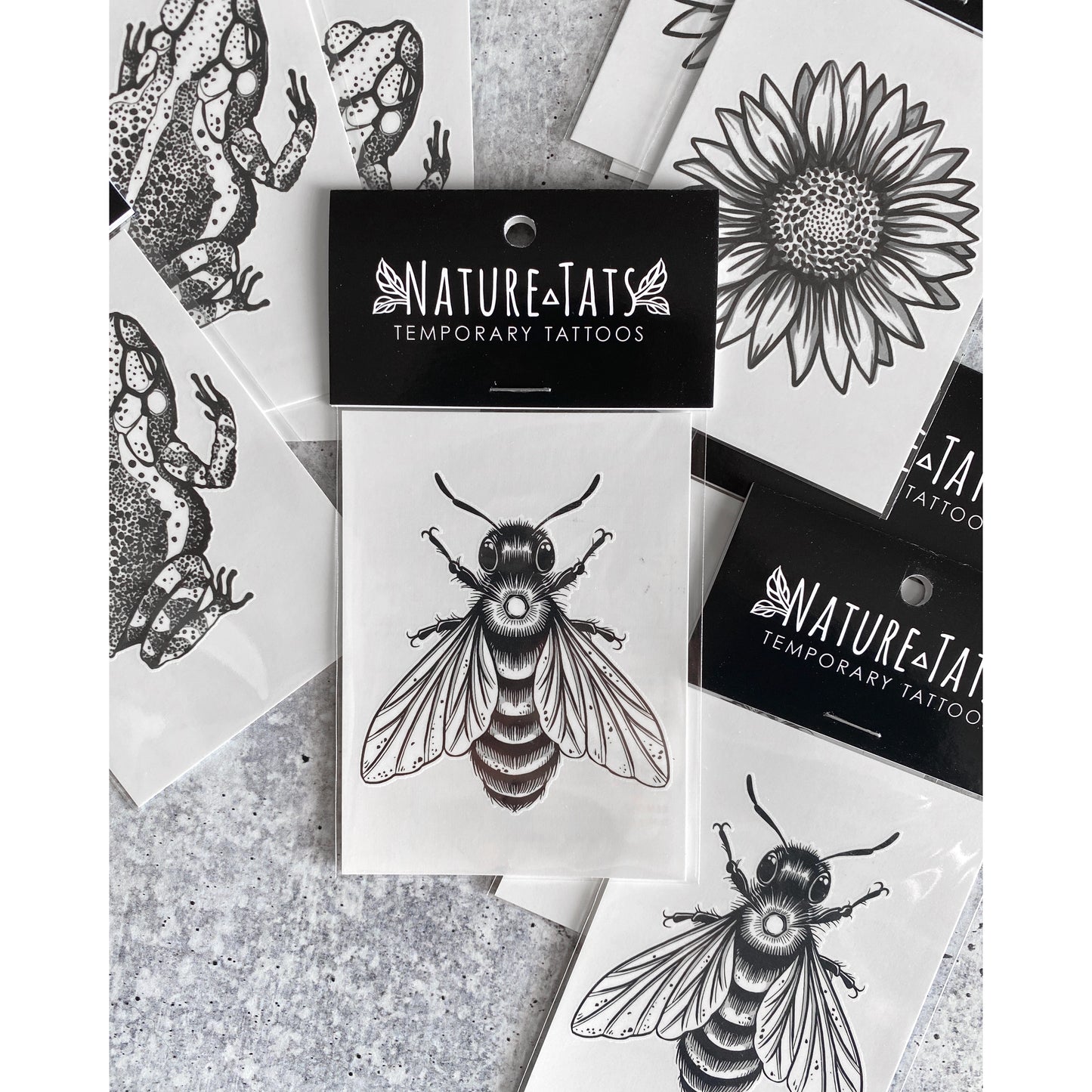 Big Bee Temporary Tattoo - 2 pack