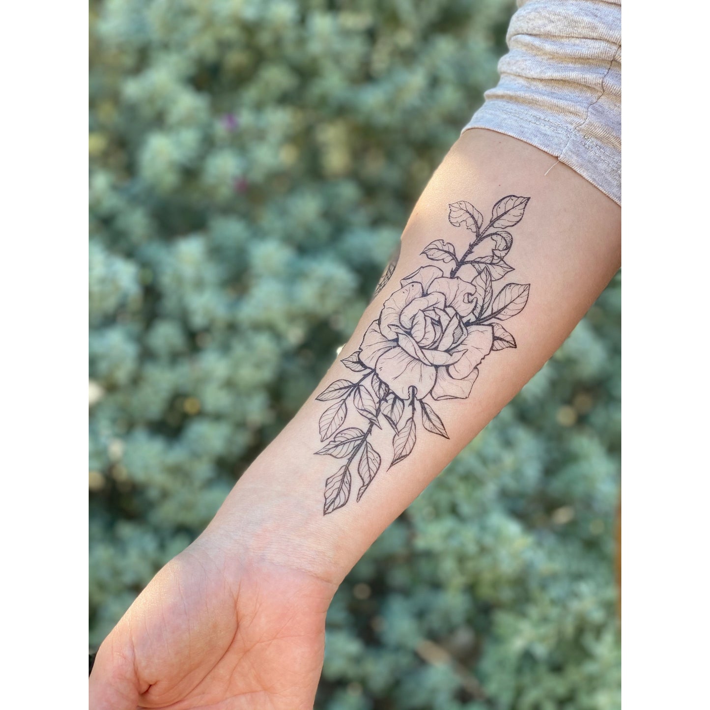 Rose Blossom Temporary Tattoos
