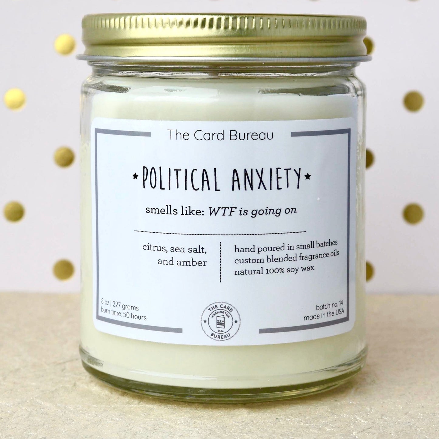 Political Anxiety Soy Candle
