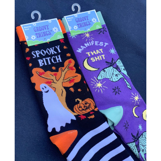 Load image into Gallery viewer, Spooky Bitch Socks
