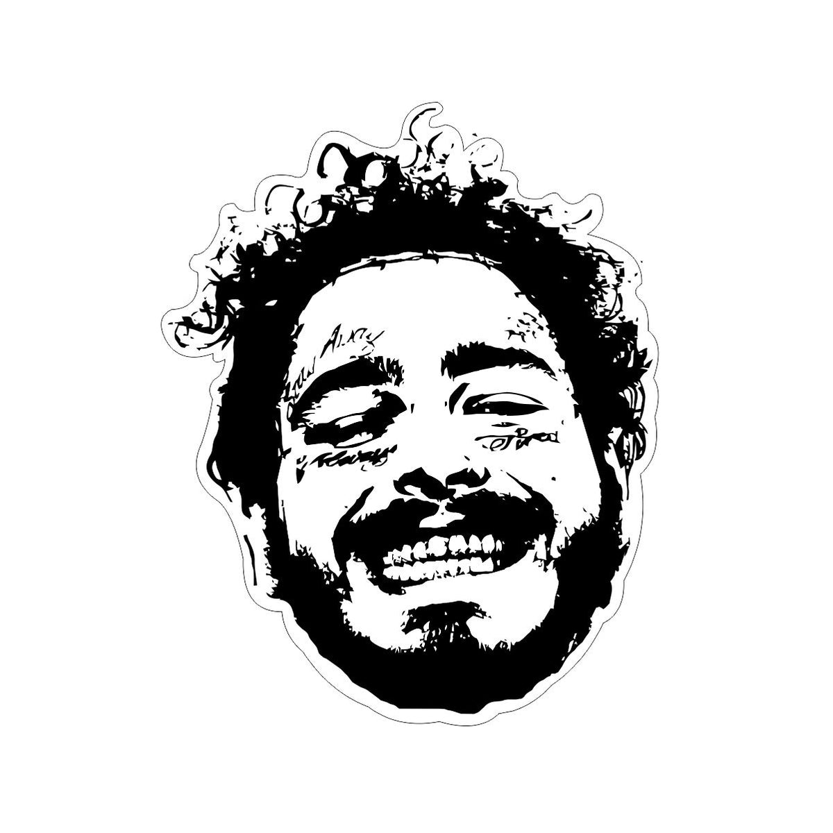 Post Malone Sticker – Hilarious Humanitarian