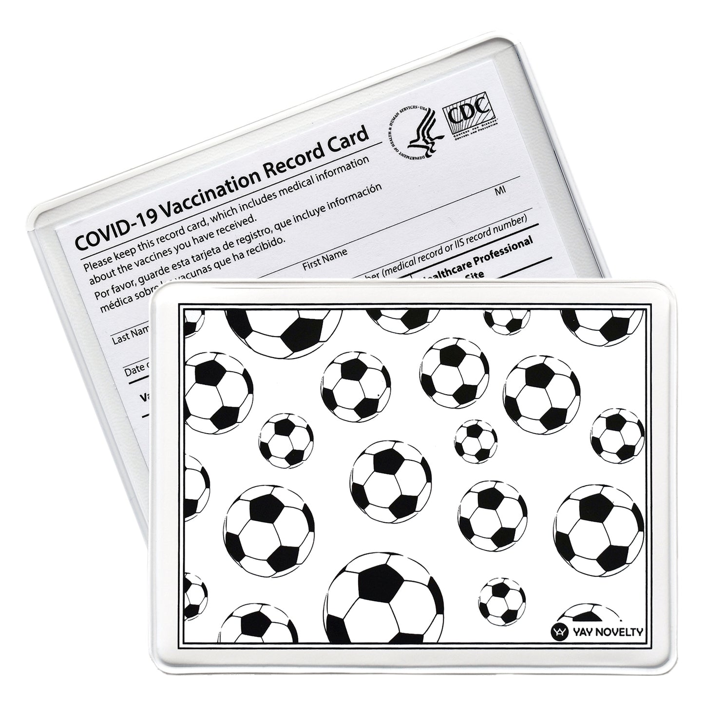 Soccer Balls Vaccination Card Holder