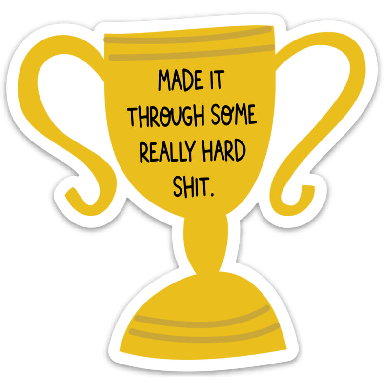 Load image into Gallery viewer, Made It Trophy Sticker
